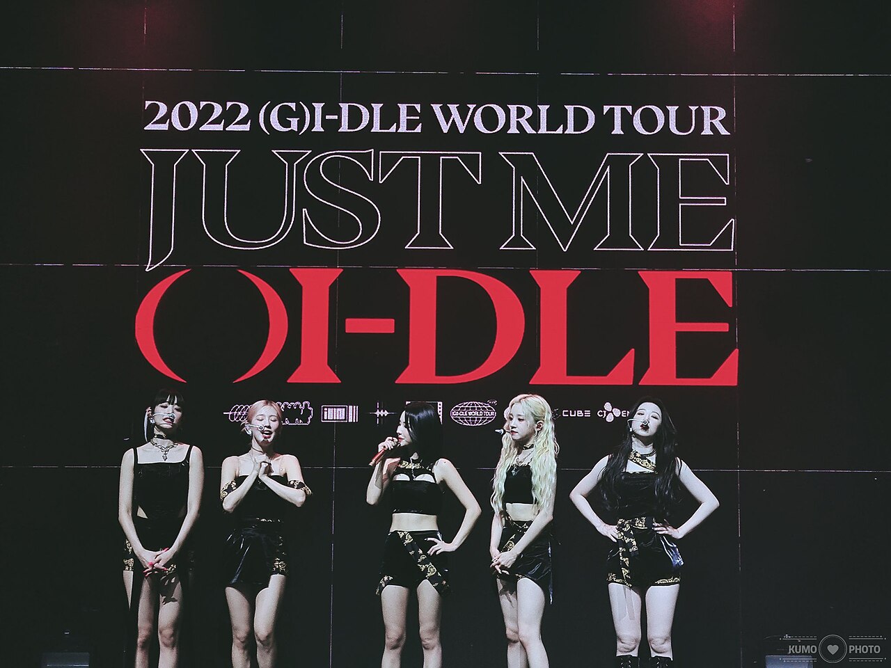 i-dle durante su concierto en Monterrey, México, en 2022
