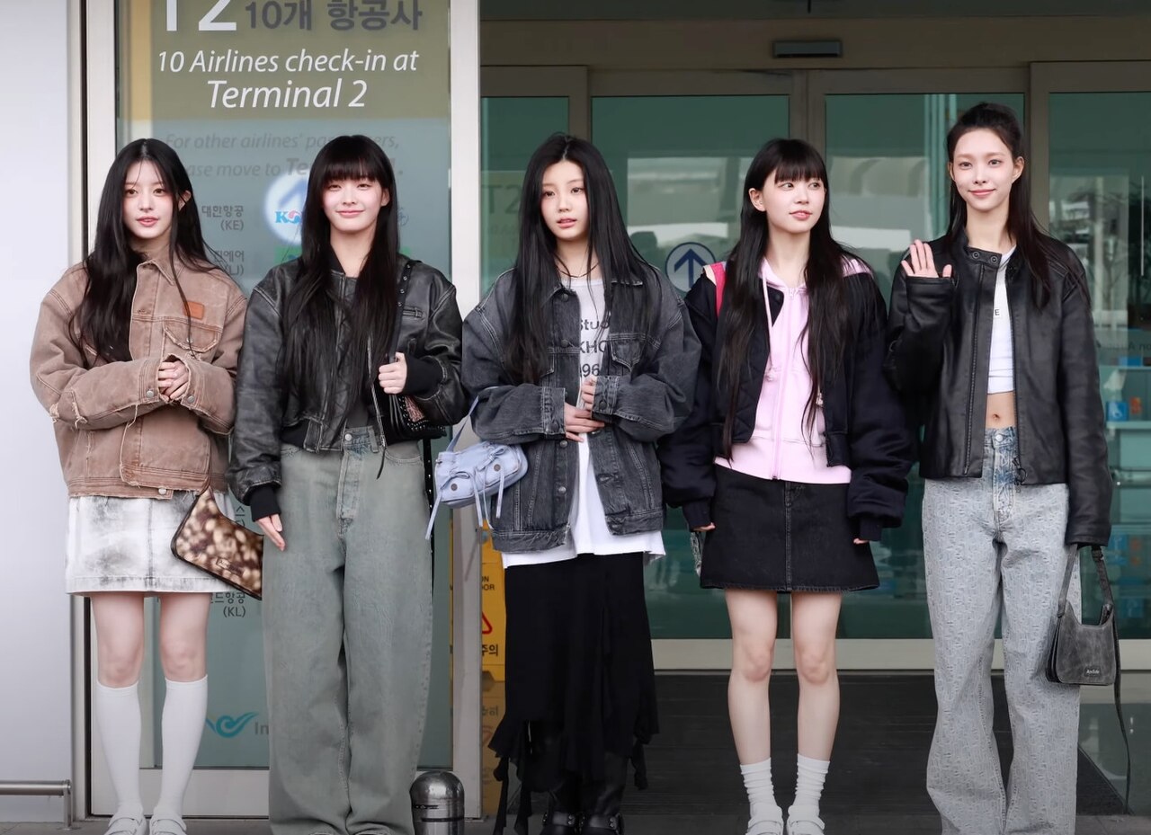 ILLIT en el aeropuerto internacional de Incheon antes de un vuelo al extranjero