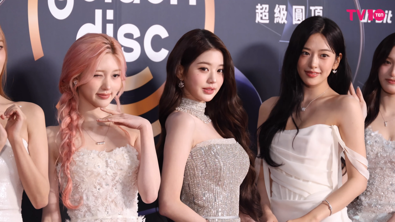 Integrantes de IVE en la alfombra roja de los Golden Disc Awards 2026