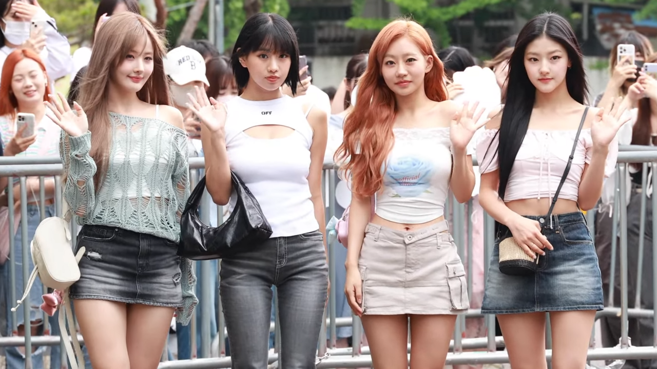 KISS OF LIFE durante una presentación en el programa musical Music Bank en julio de 2024