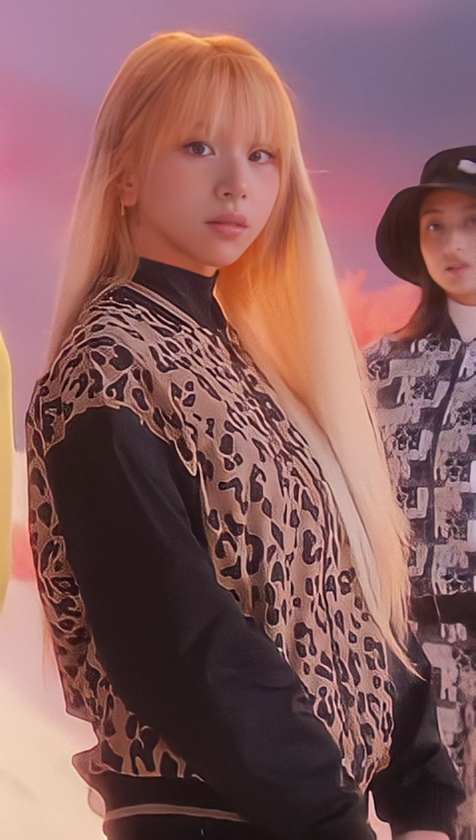 Chaeyoung de TWICE durante una campaña de moda