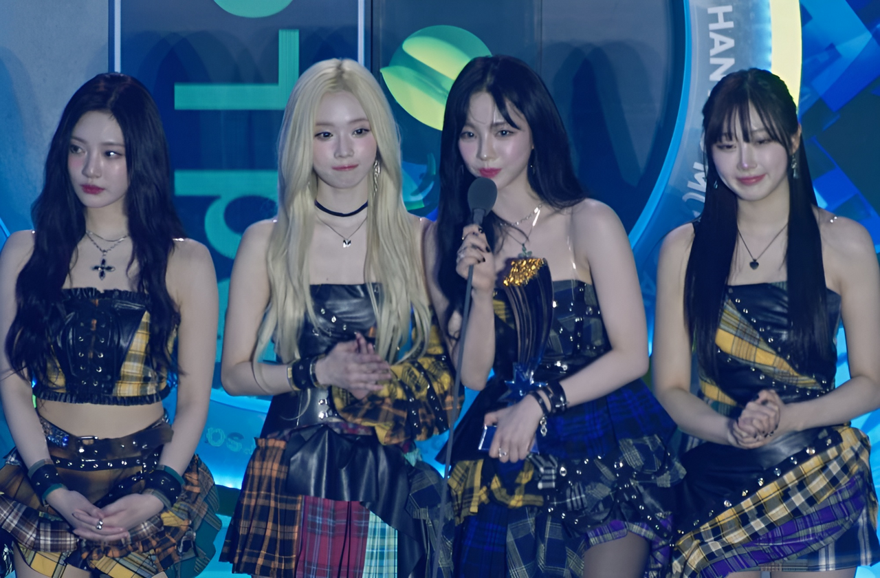 Las integrantes de aespa en los Hanteo Music Awards de 2024