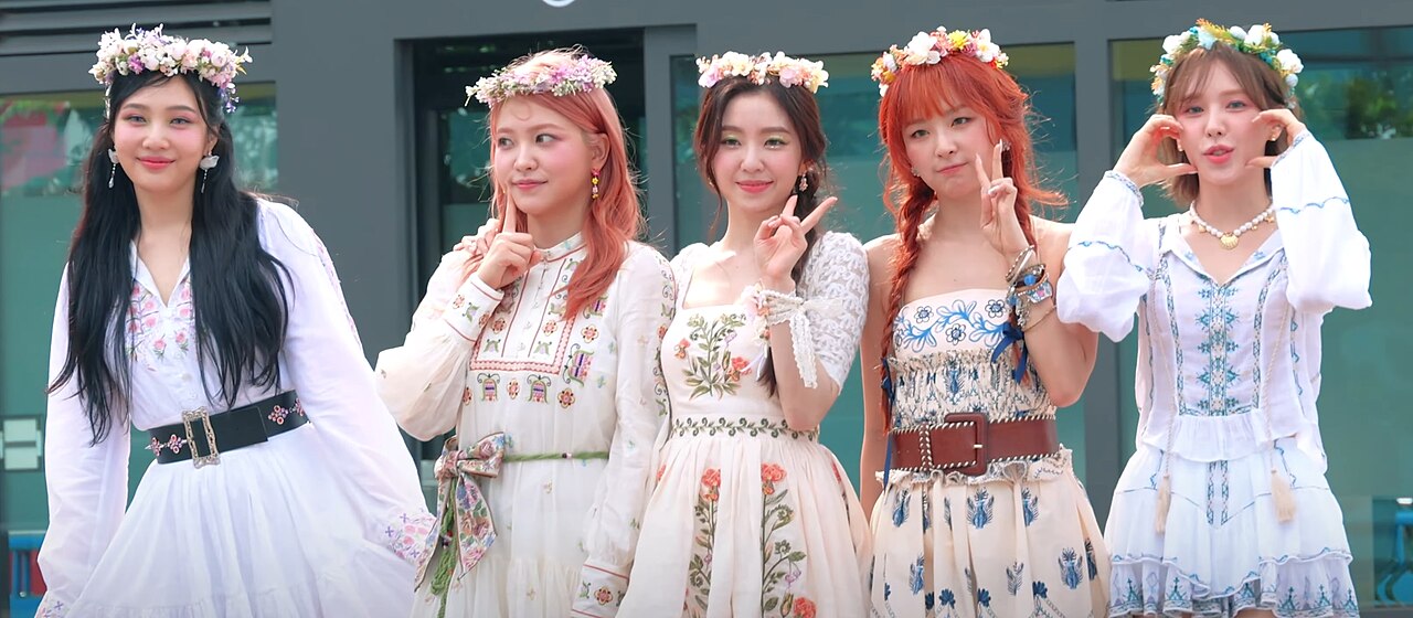 Red Velvet en un mini fan meeting de Music Bank en junio de 2024